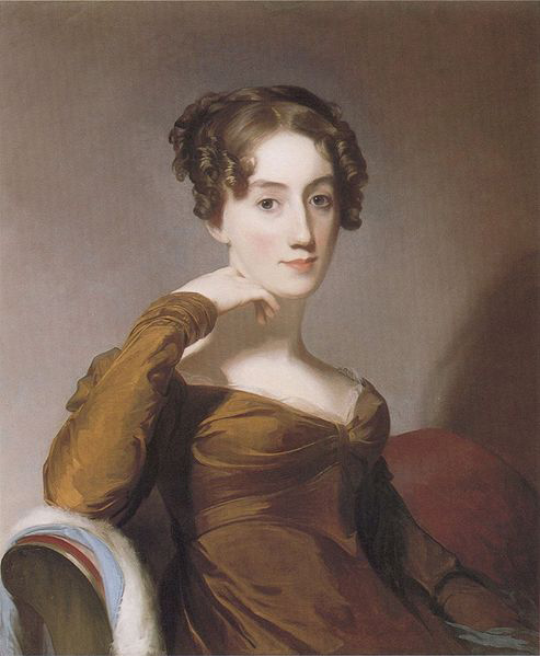 Oil on canvas portrait of Elizabeth McEuen Smith by Thomas Sully